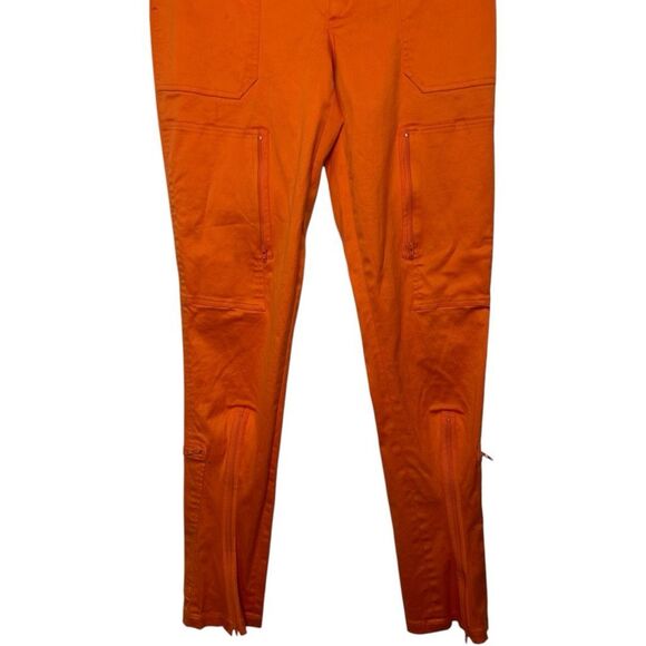 Ralph Lauren Collection Purple Label Cotton Orange sateen cargo pants Size 8 - Picture 7 of 16